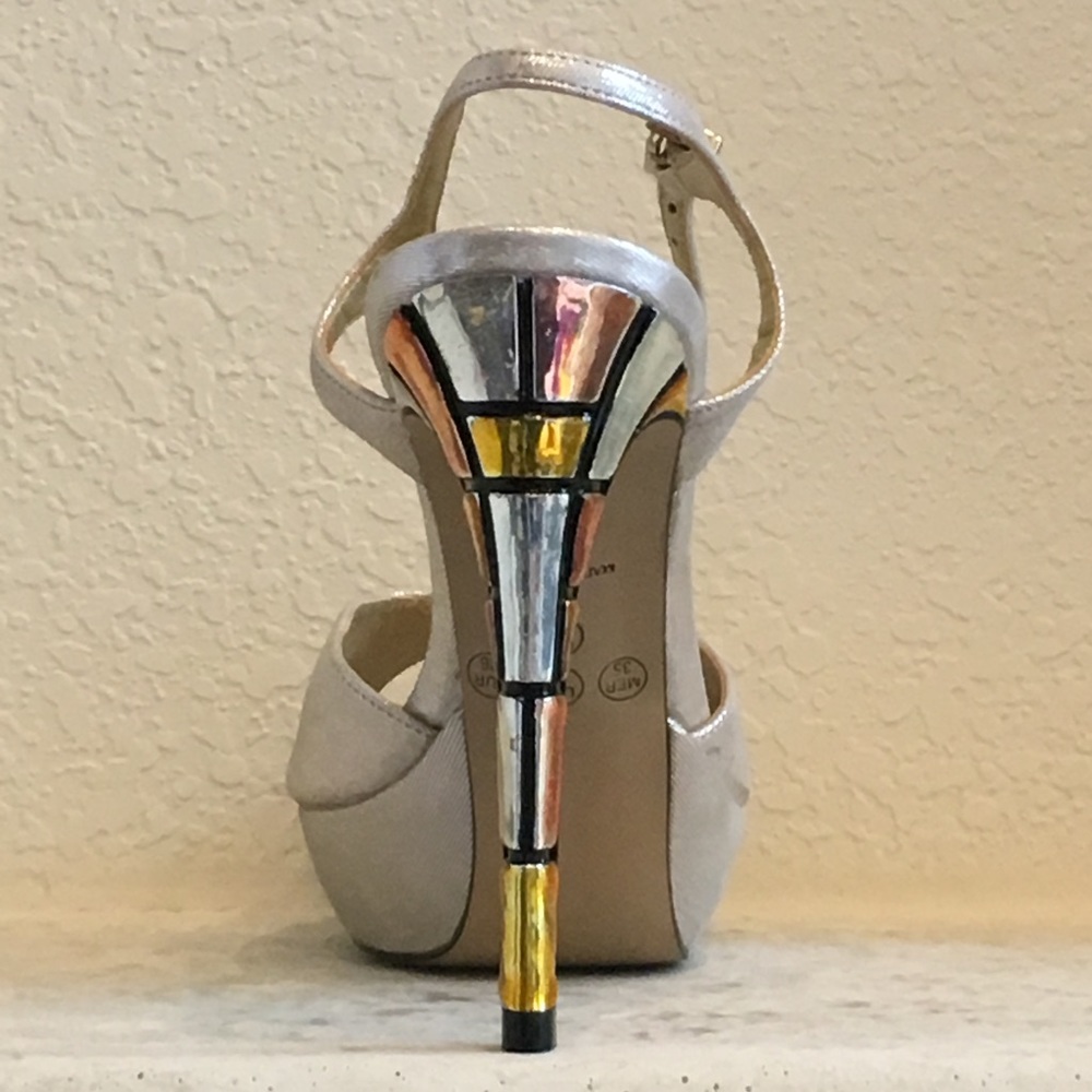 Top Heels Co Crystal Silver Sandals - Picture 2 of 6